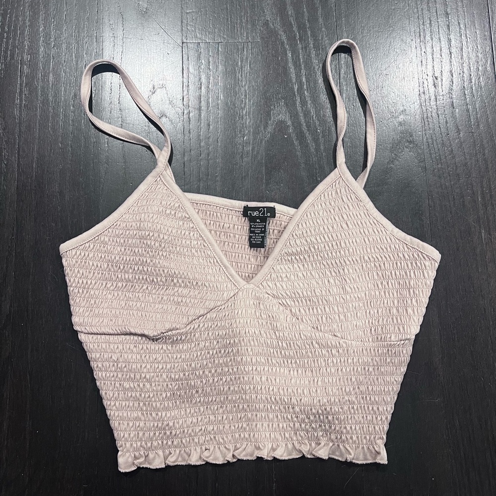 Tan Cropped Top
